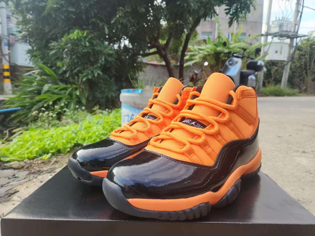 Air Jordan 11 Retro Sneakers – Orange, Red & Black
