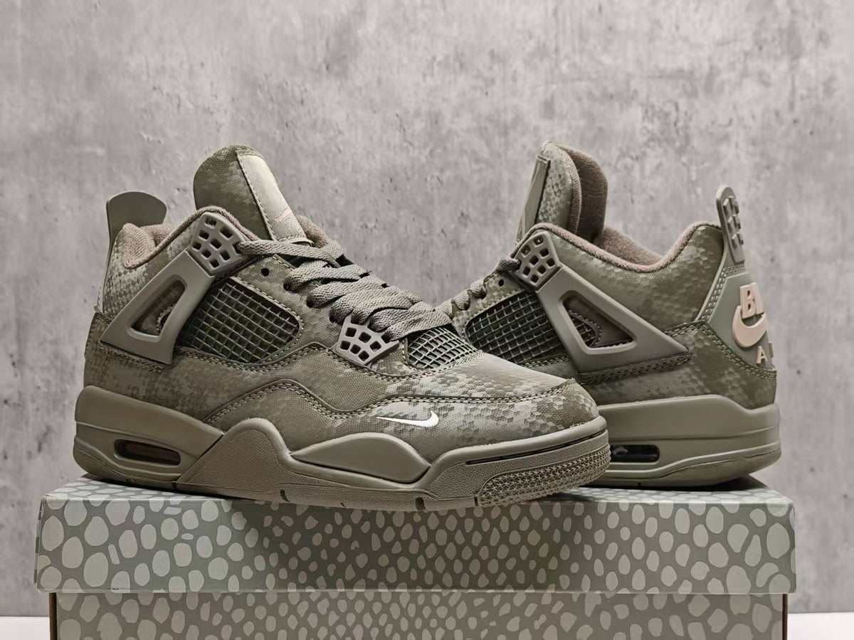 Air Jordan 4 Retro – Military Mamba Custom Olive & Black