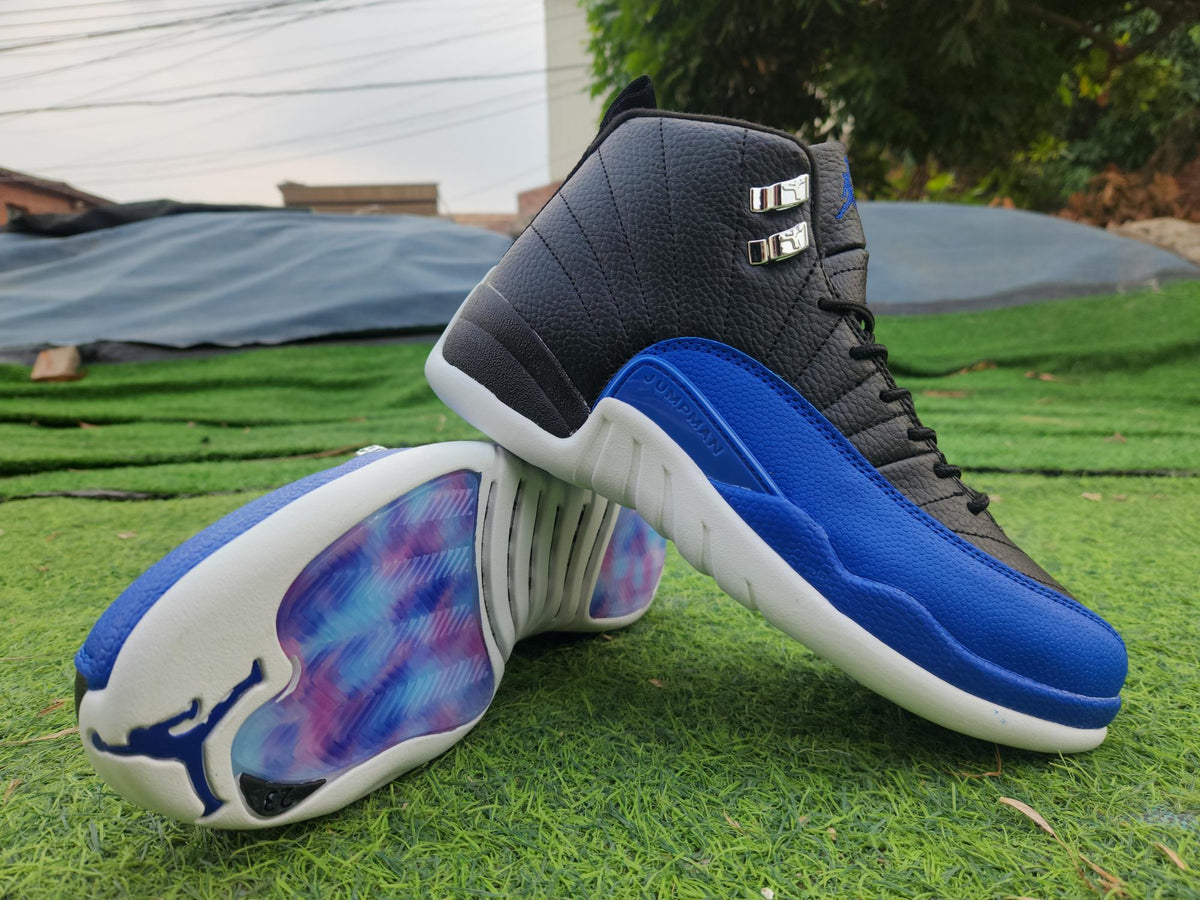 Air Jordan 12 – Black, Blue & White (Men & Women)