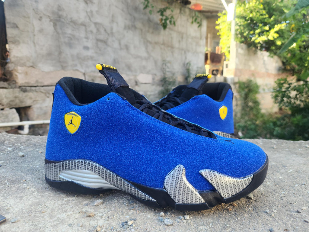 Air Jordan 14 Retro Sneakers – Full Blue / Blue & Black