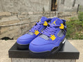 Air Jordan 4 Sneakers – Purple & Yellow