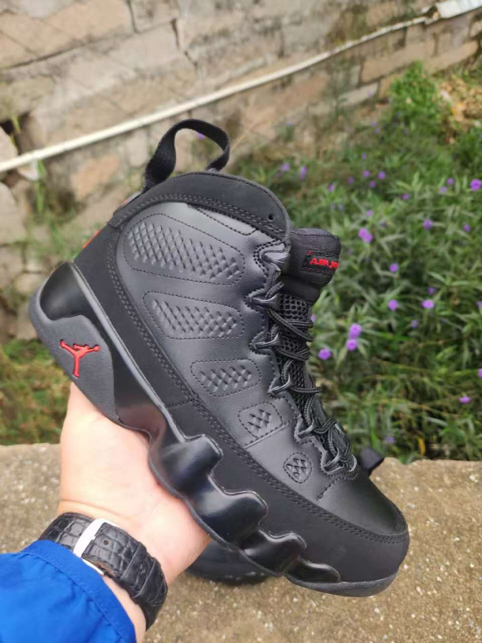 Air Jordan 9 Sneakers – Black / Red & Black / Brown