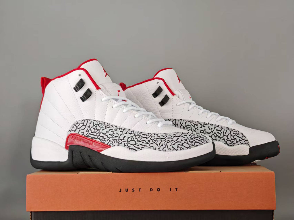 Air Jordan 12 Retro – Summit White & Varsity Red (Men & Women)