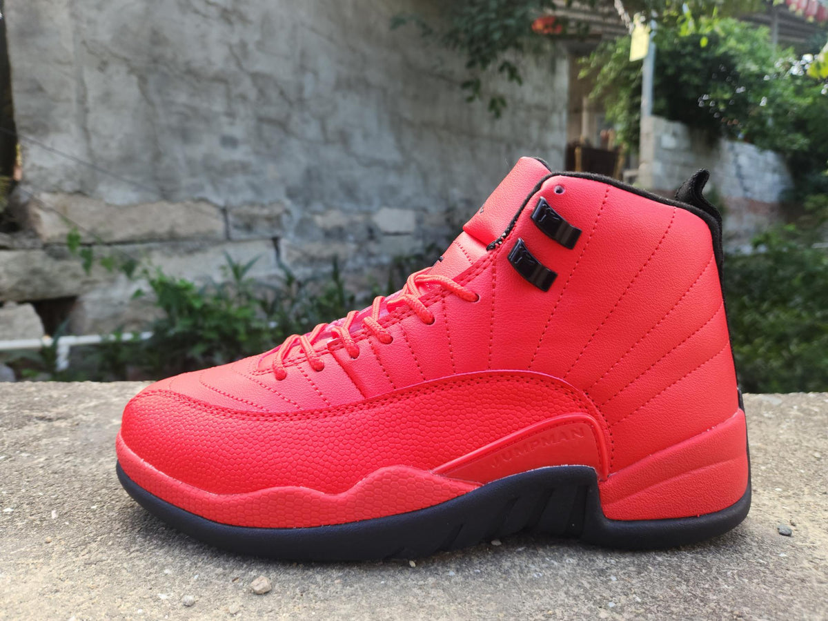 Air Jordan 12 Retro Sneakers – Black & Red