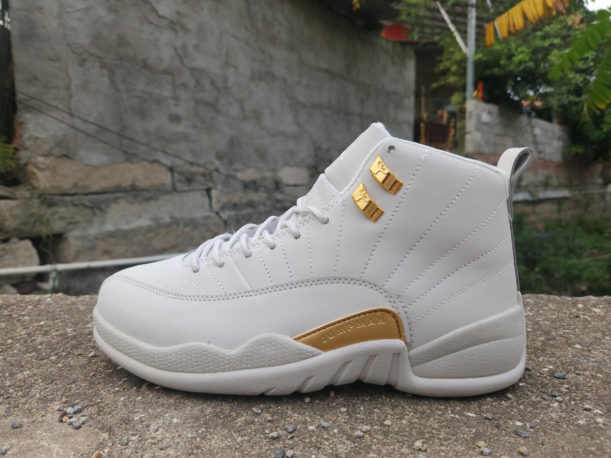 Air Jordan 12 Sneakers – Gray / Gold