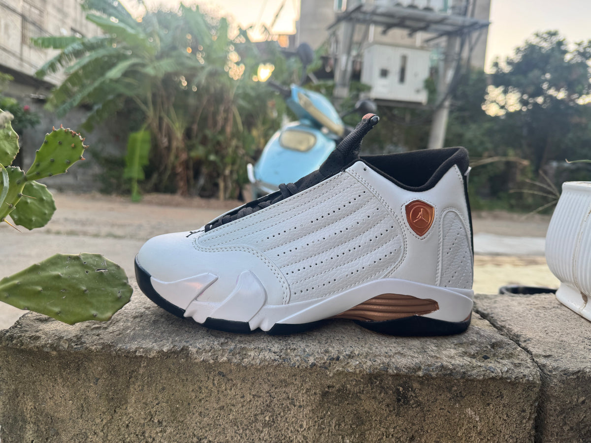 Air Jordan 14 Retro Sneakers – White / Gold
