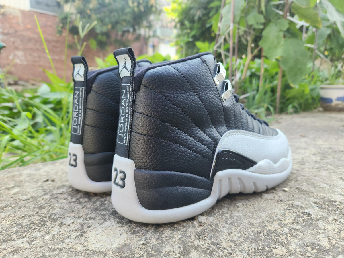 Air Jordan 12 Sneakers – Black / Light Gray