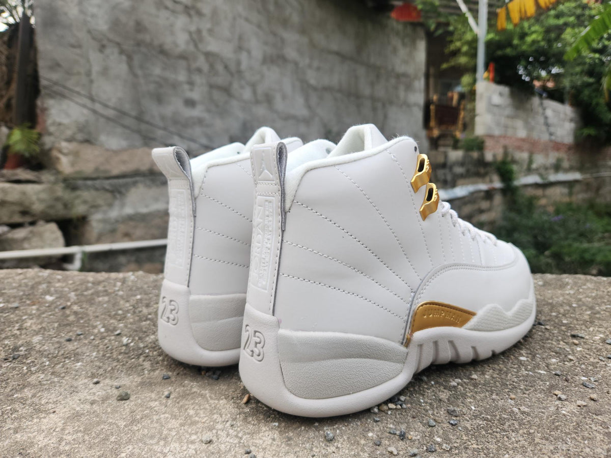 Air Jordan 12 Sneakers – Gray / Gold