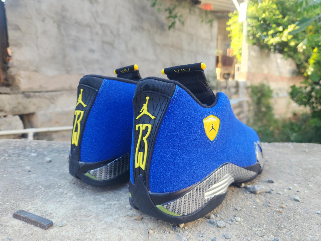 Air Jordan 14 Retro Sneakers – Full Blue / Blue & Black