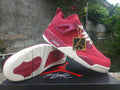 Air Jordan 4 Retro Sneakers – Red, Purple & Gold