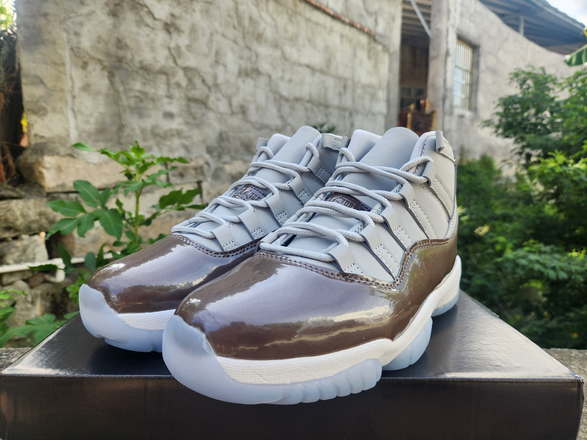 Air Jordan 11 Sneakers – Brown & Grey