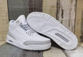 Air Jordan 3 Retro Sneakers – Pure White (Men & Women)