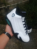 Air Jordan 14 Retro Sneakers – White / Black / Green