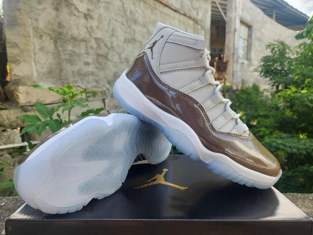 Air Jordan 11 Sneakers – Brown & Grey