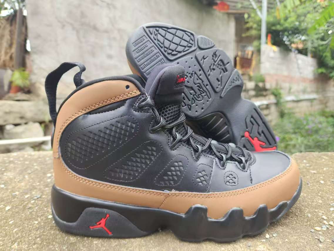 Air Jordan 9 Sneakers – Black / Red & Black / Brown