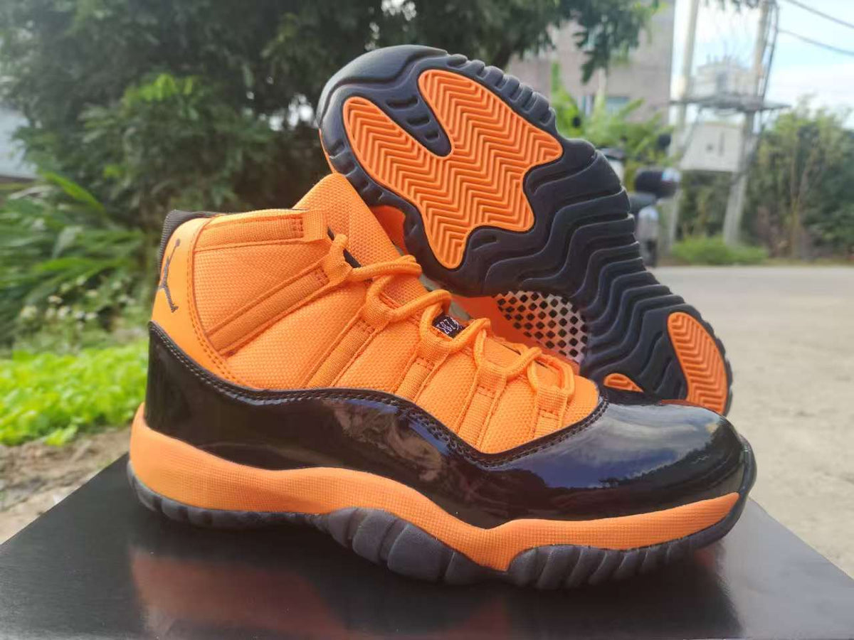 Air Jordan 11 Retro Sneakers – Orange, Red & Black
