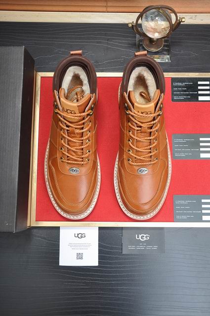 Tan Lace-Up Ankle Boots with Cream Sole
