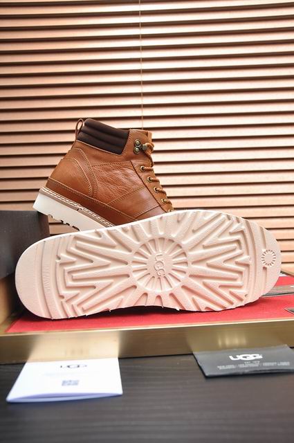 Tan Lace-Up Ankle Boots with Cream Sole