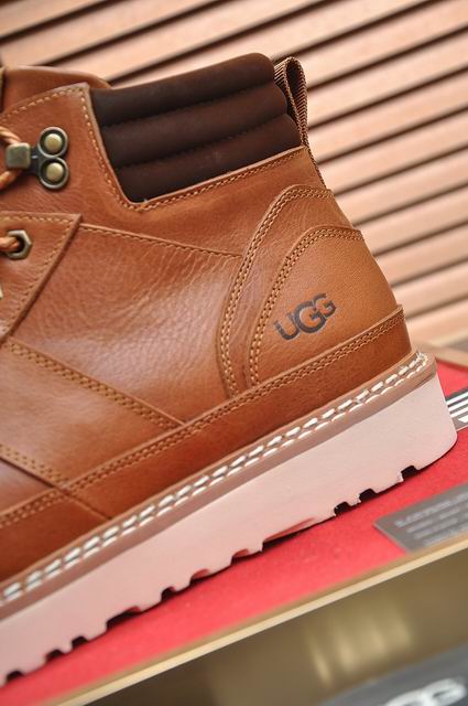 Tan Lace-Up Ankle Boots with Cream Sole
