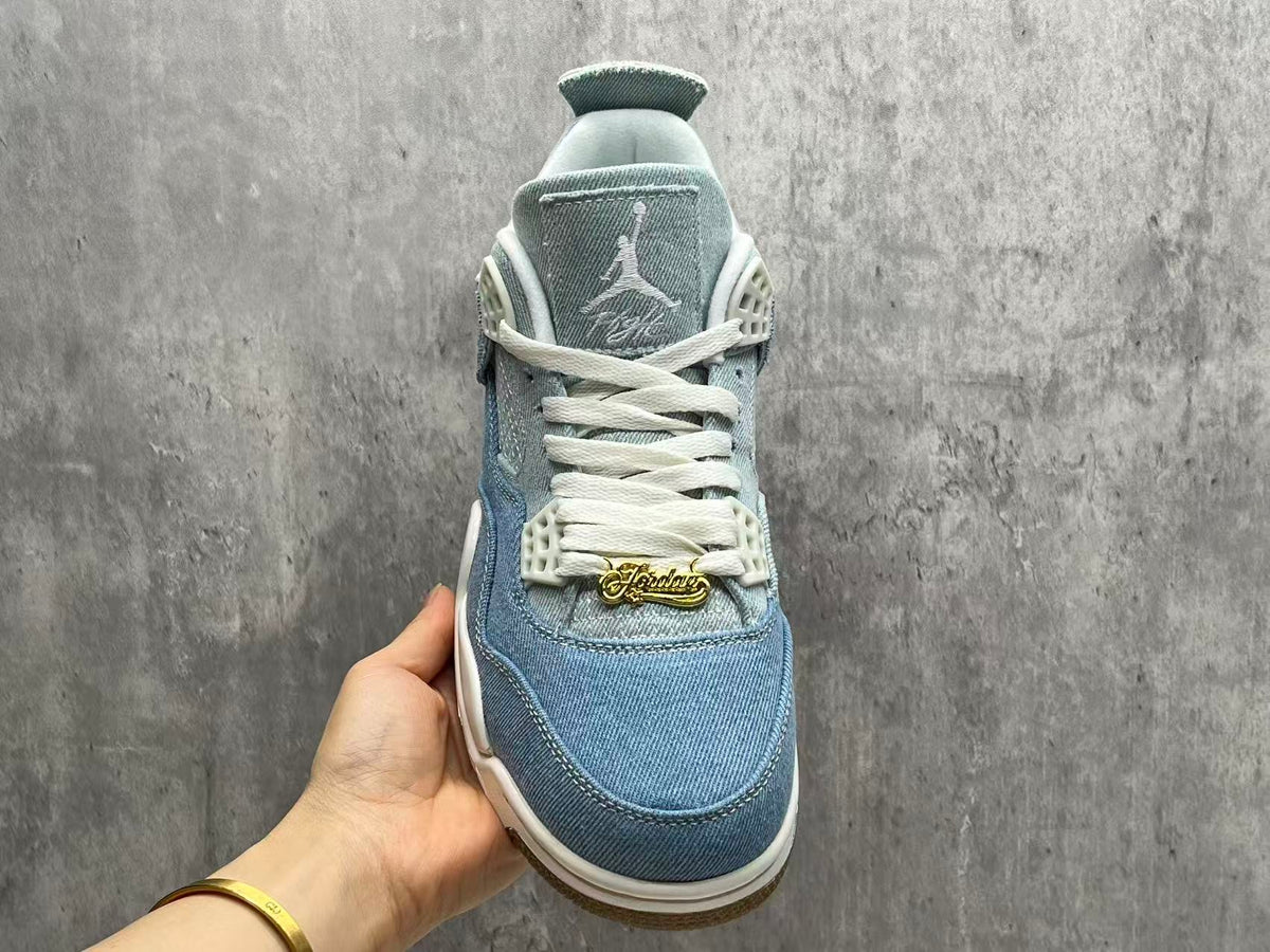 Air Jordan 4 Retro Sneakers – Denim Blue