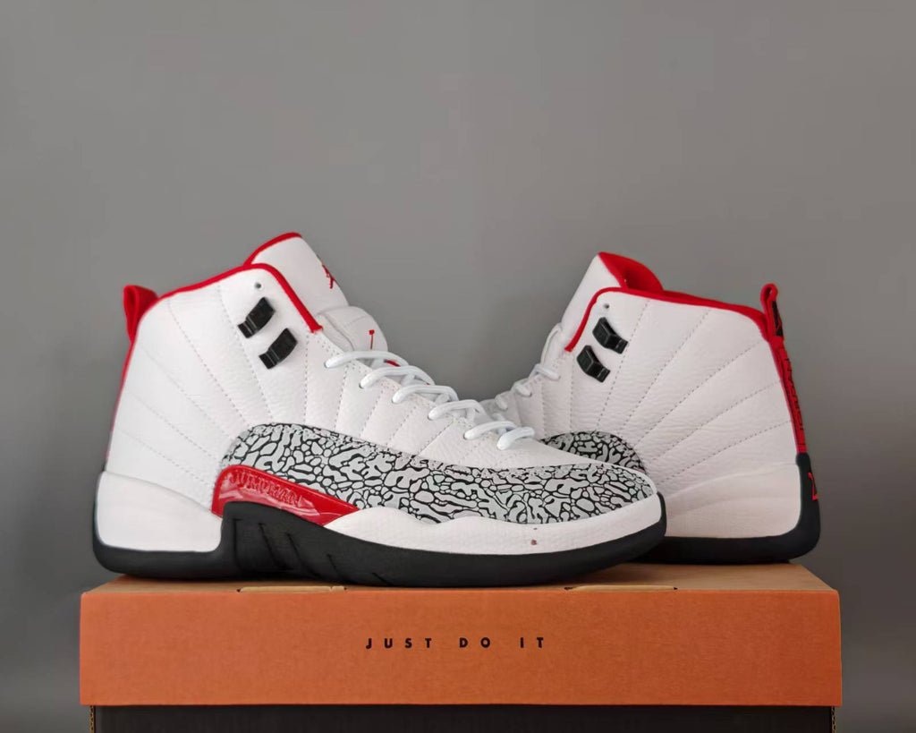 Air Jordan 12 Retro – Summit White & Varsity Red (Men & Women)