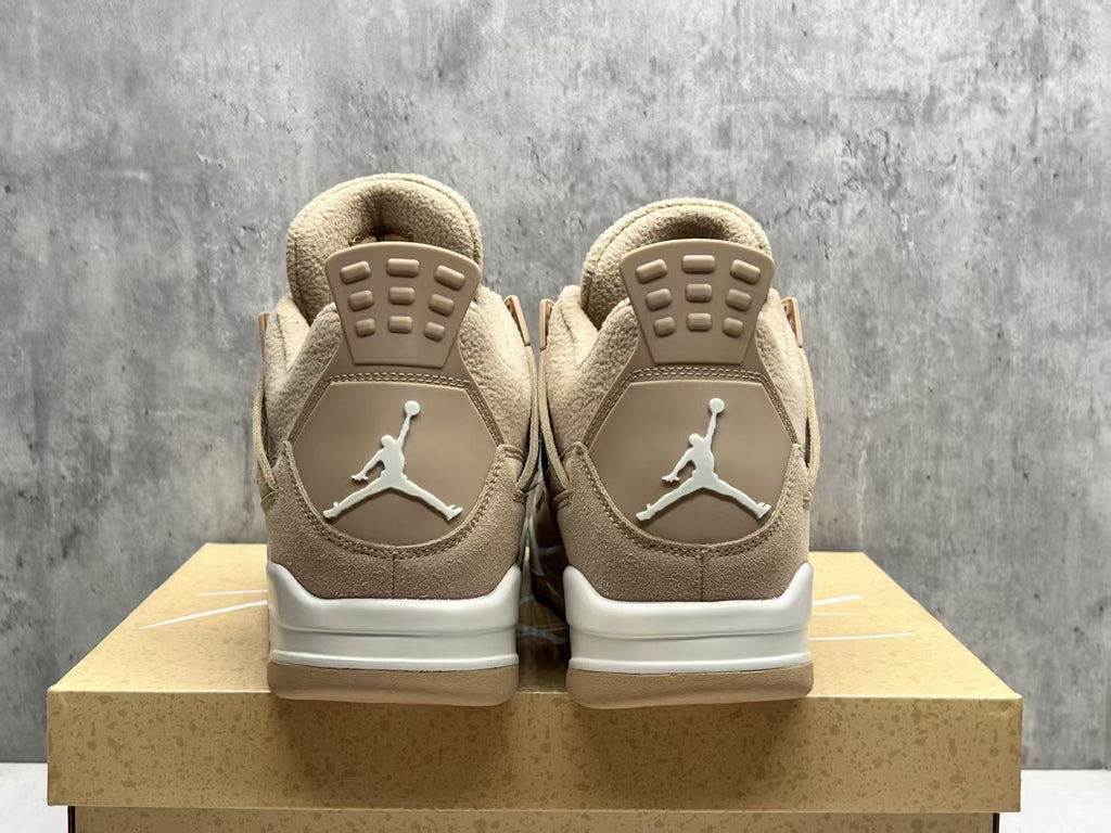 Air Jordan 4 Retro Sneakers – Milk Tea Beige & Cream