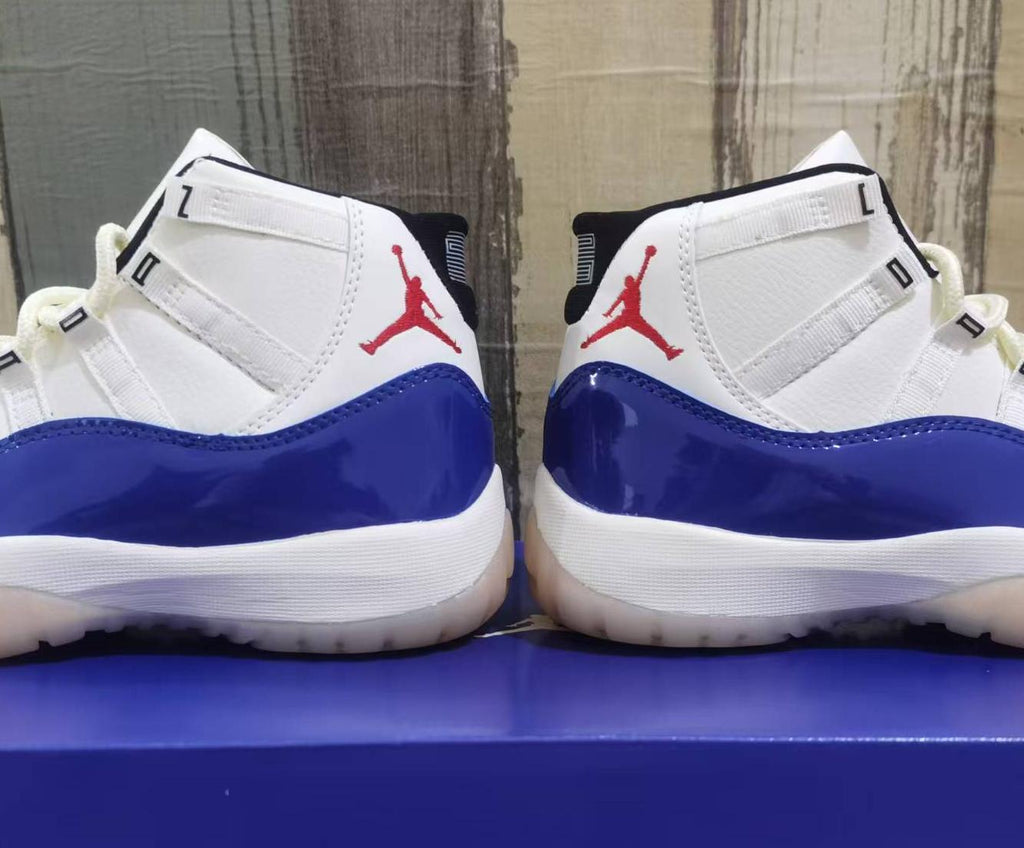 Air Jordan 11 Retro – Sail & Deep Royal Blue (Men & Women)