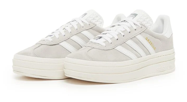 adidas Gazelle Bold Women's Sneakers – Grey & White