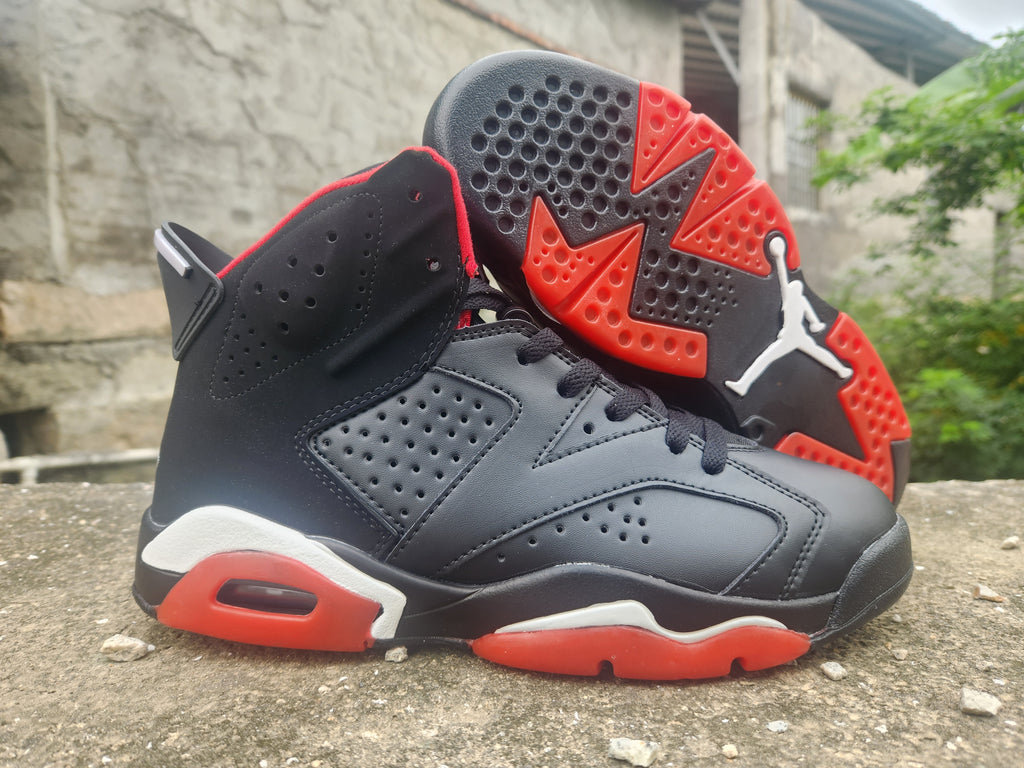 Air Jordan 6 Sneakers – Black / Red / Multicolor