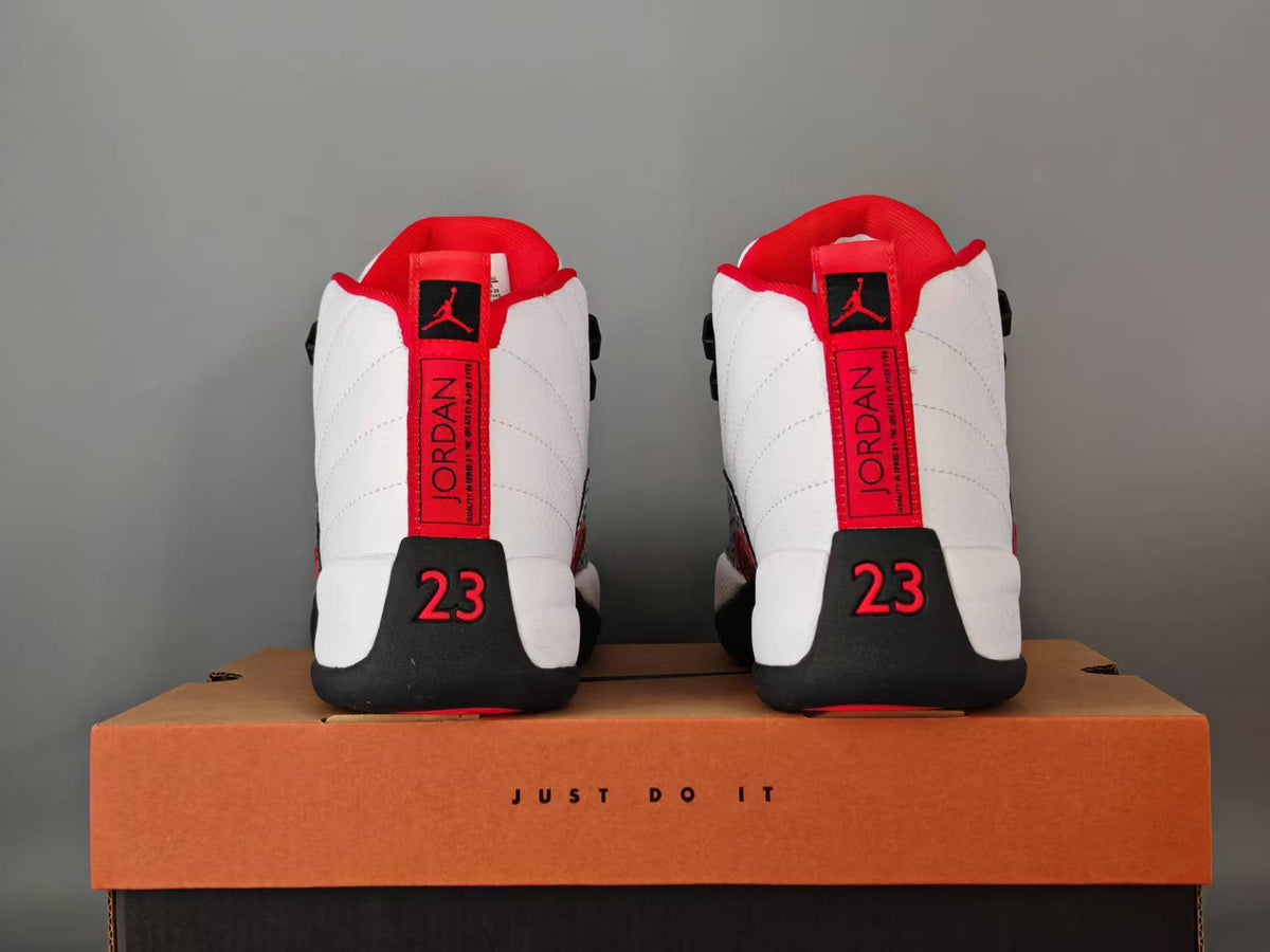 Air Jordan 12 Retro – Summit White & Varsity Red (Men & Women)