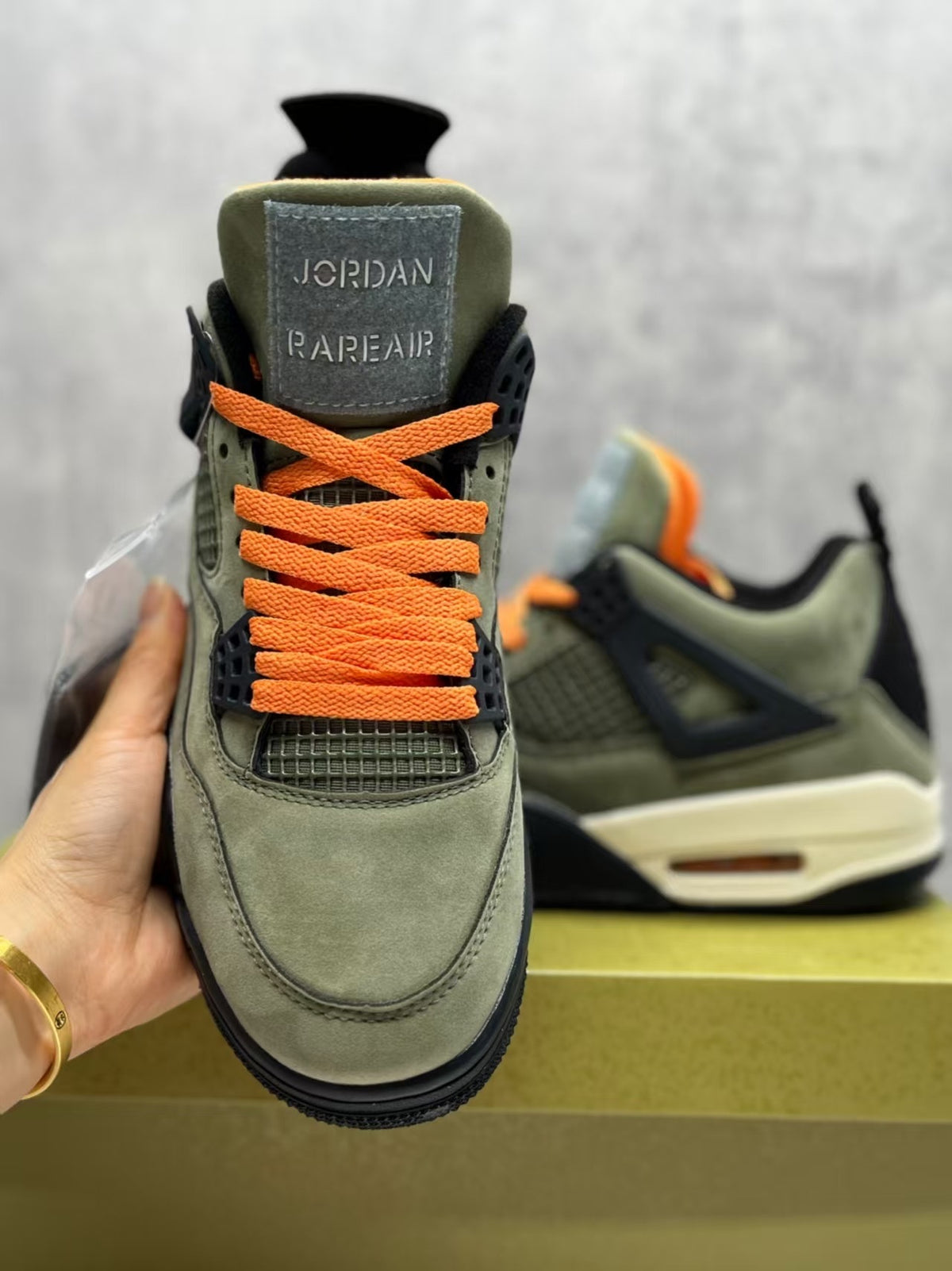 Air Jordan 4 Retro Sneakers – Olive Green