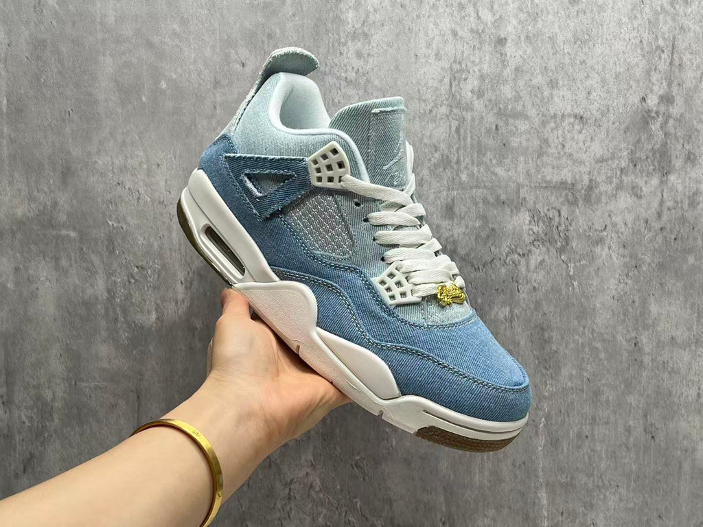 Air Jordan 4 Retro Sneakers – Denim Blue